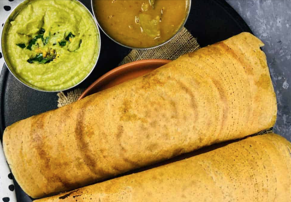 Dosa with chutney